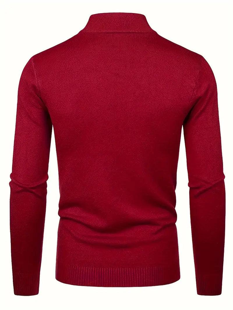 Maglione Elegante a Collo Alto