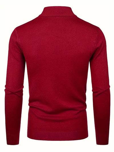 Maglione Elegante a Collo Alto