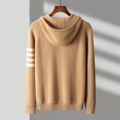 Felpa con Cappuccio in Lana Merino Arezzo