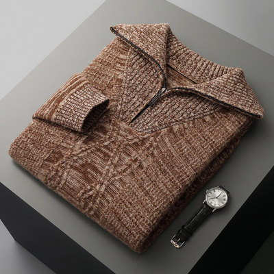 Maglione Zip in Lana Merino Taranto