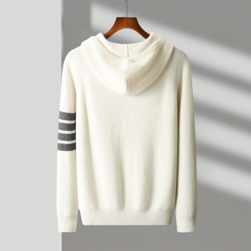Felpa con Cappuccio in Lana Merino Arezzo