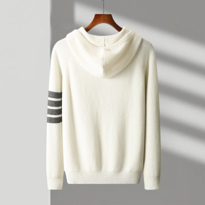 Felpa con Cappuccio in Lana Merino Arezzo