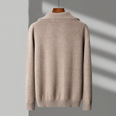Maglione Zip in Lana Merino Taranto