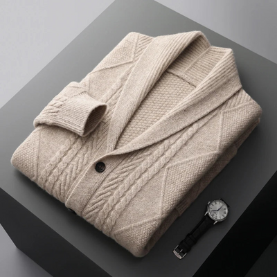 Cardigan in Lana Merino Savoca
