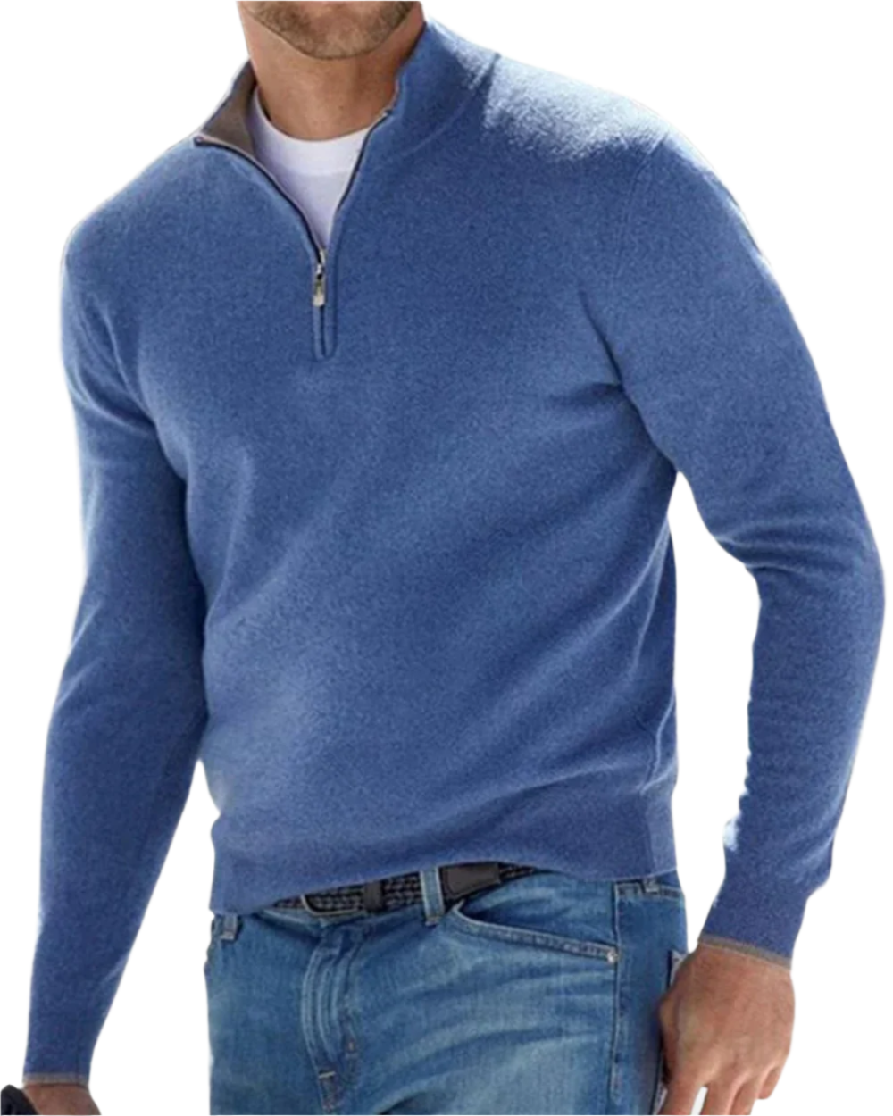 Maglione Elegante con Zip