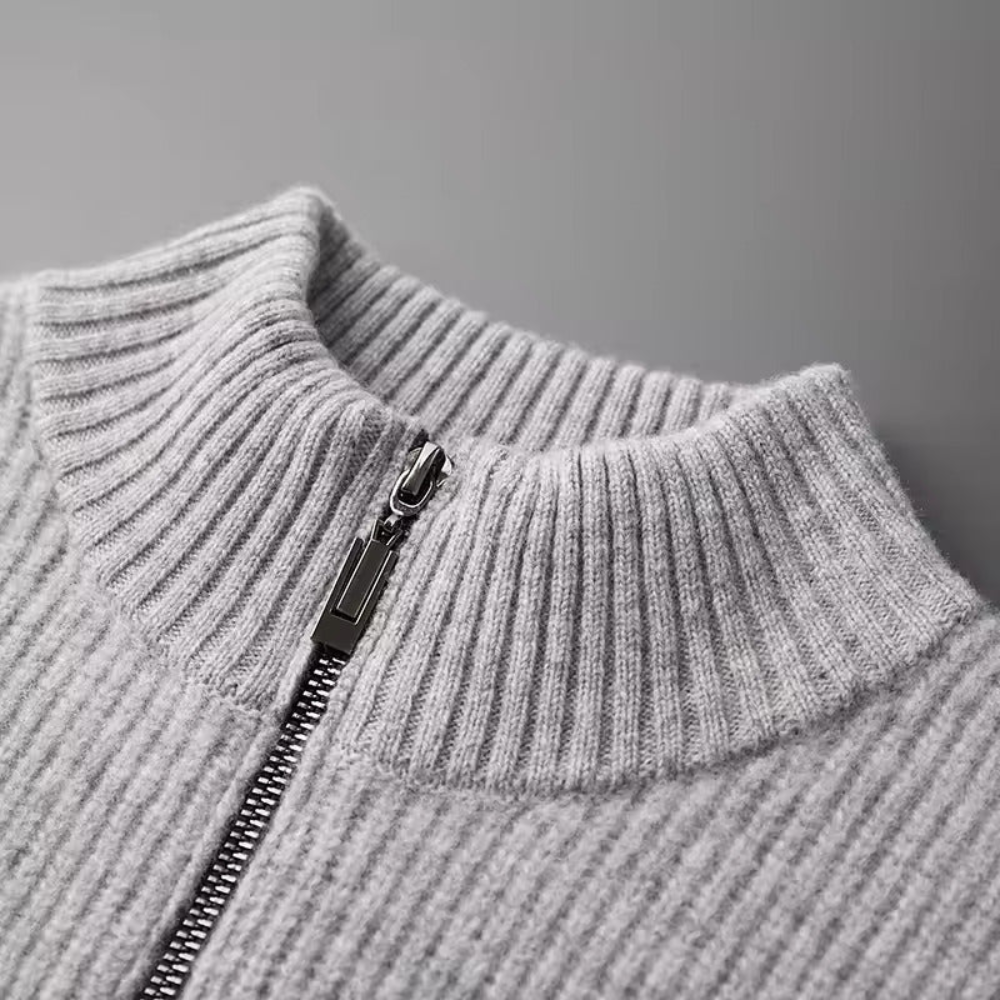 Gilet a Coste in Cashmere delle Seychelles