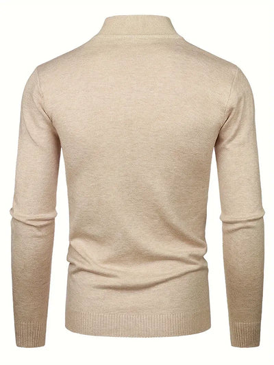 Maglione Elegante a Collo Alto