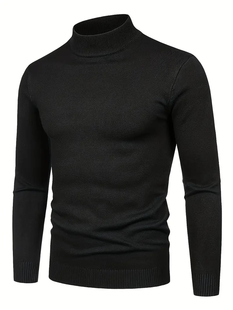 Maglione Elegante a Collo Alto