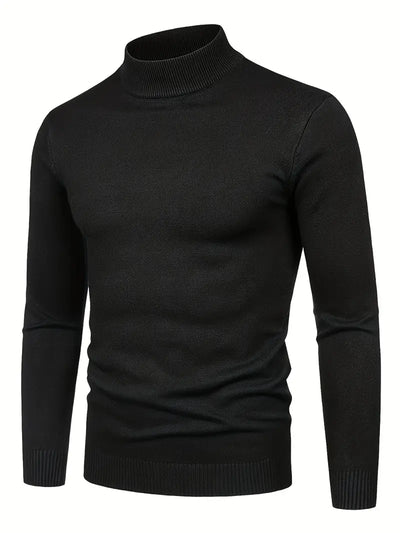 Maglione Elegante a Collo Alto