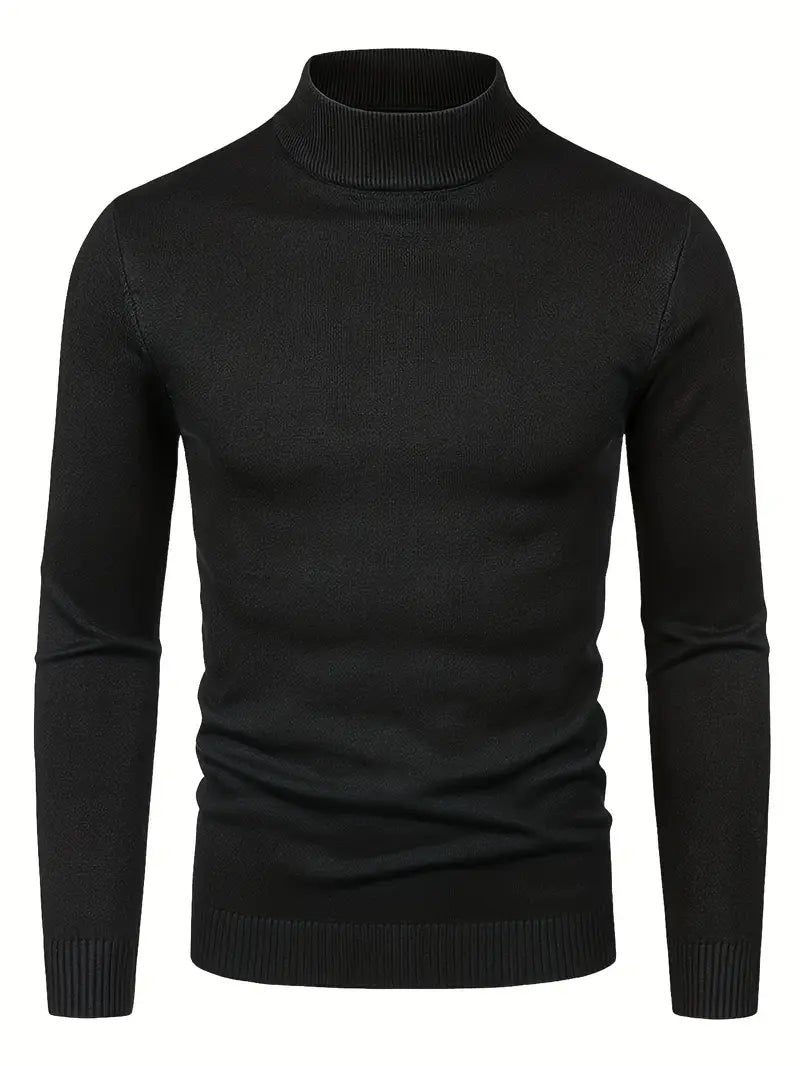 Maglione Elegante a Collo Alto