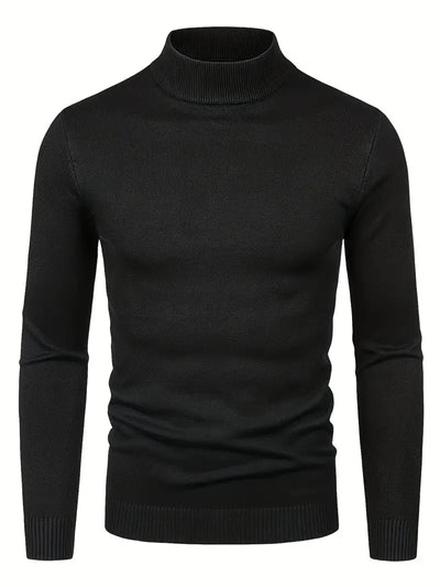 Maglione Elegante a Collo Alto