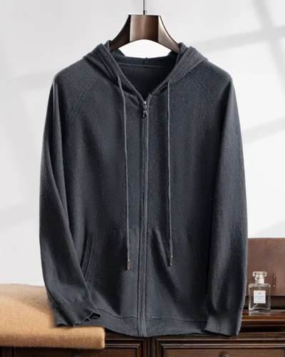 Gilet in Cashmere con Cappuccio Courchevel
