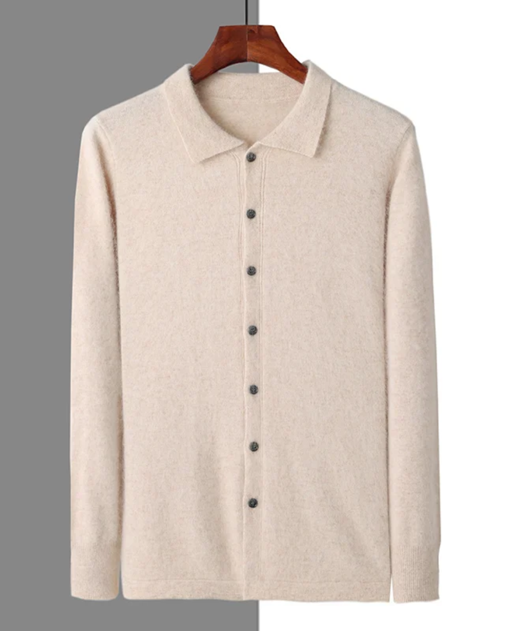 Cardigan con Bottoni in Cashmere Planeta