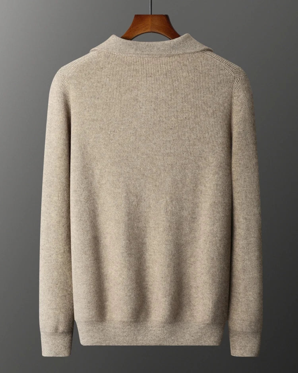 Maglione in Cashmere Portofino con Mezza Zip