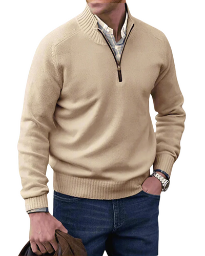 Maglione Zip Casual