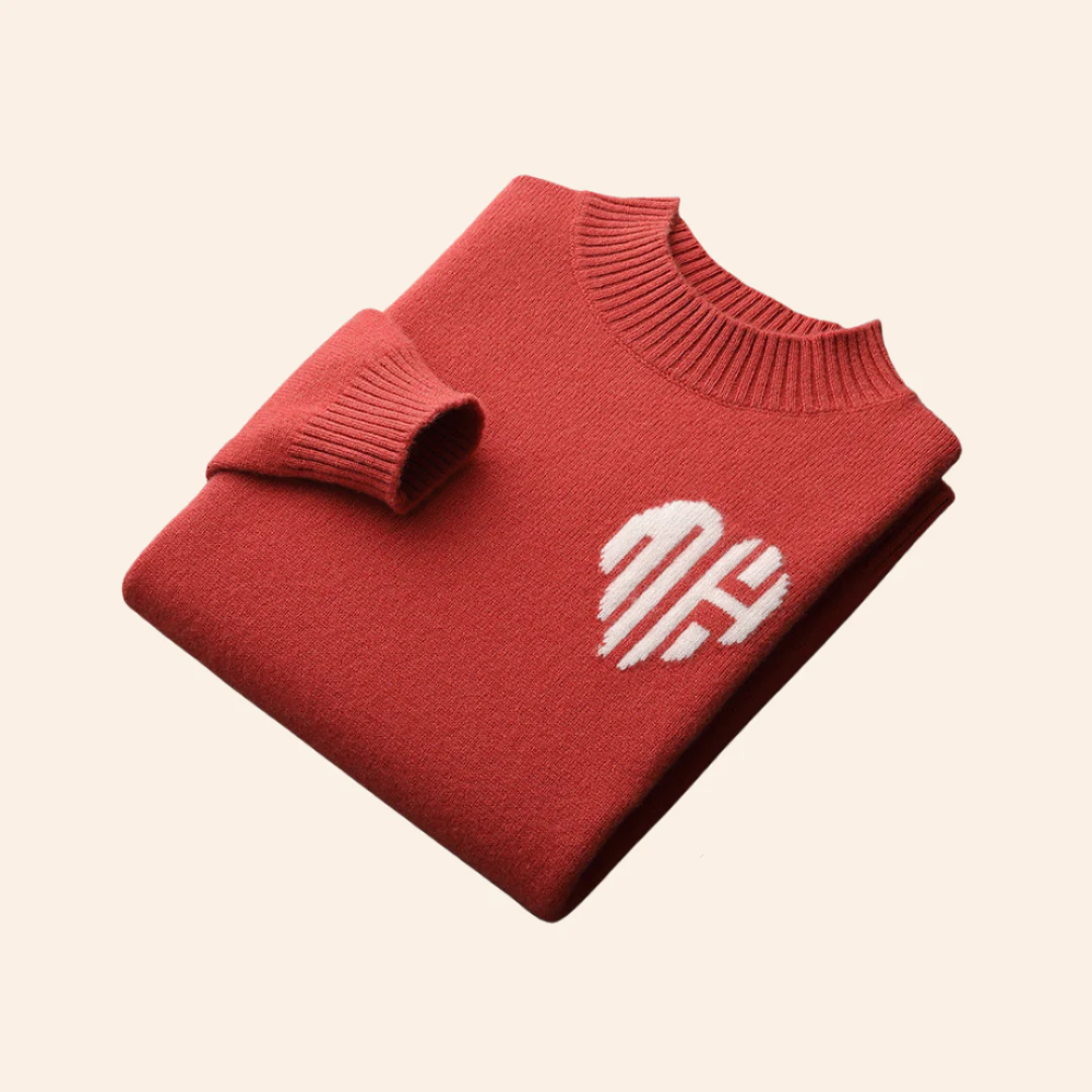 Maglione Cuore in Cashmere Bora Bora