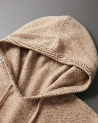 Canapa Cashmere Maglione con Cappuccio