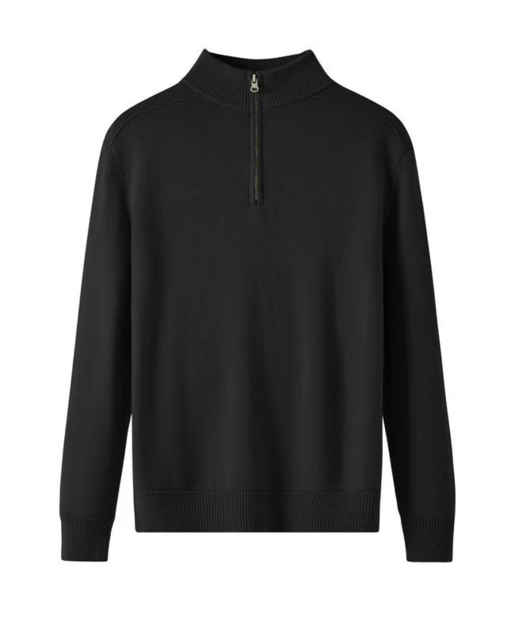 Maglione Zip in Lana Merino Capri
