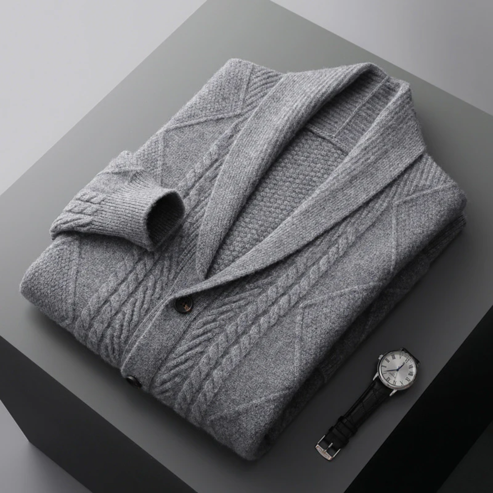 Cardigan in Lana Merino Savoca