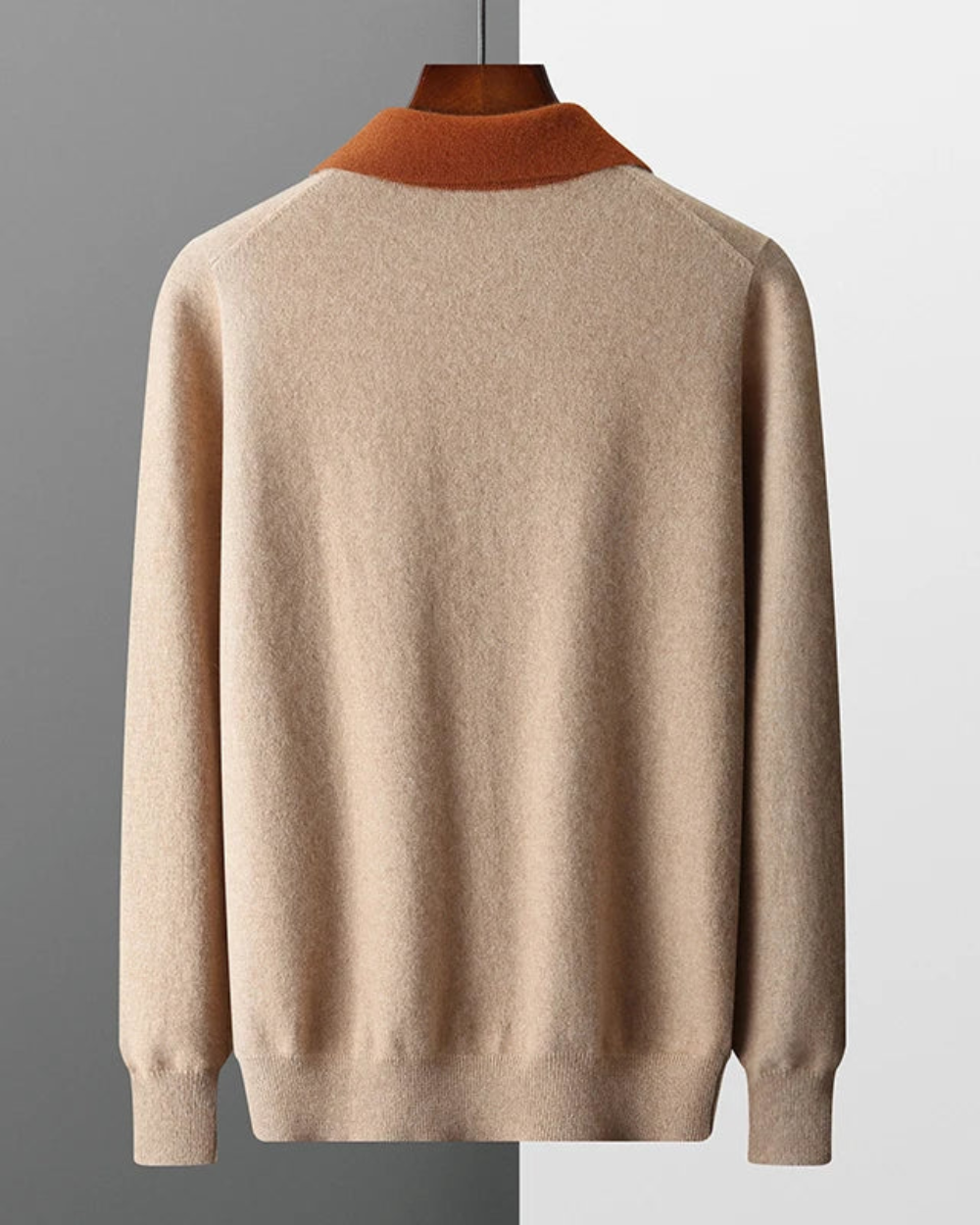 Polo Zip-Up in Cashmere Castelle