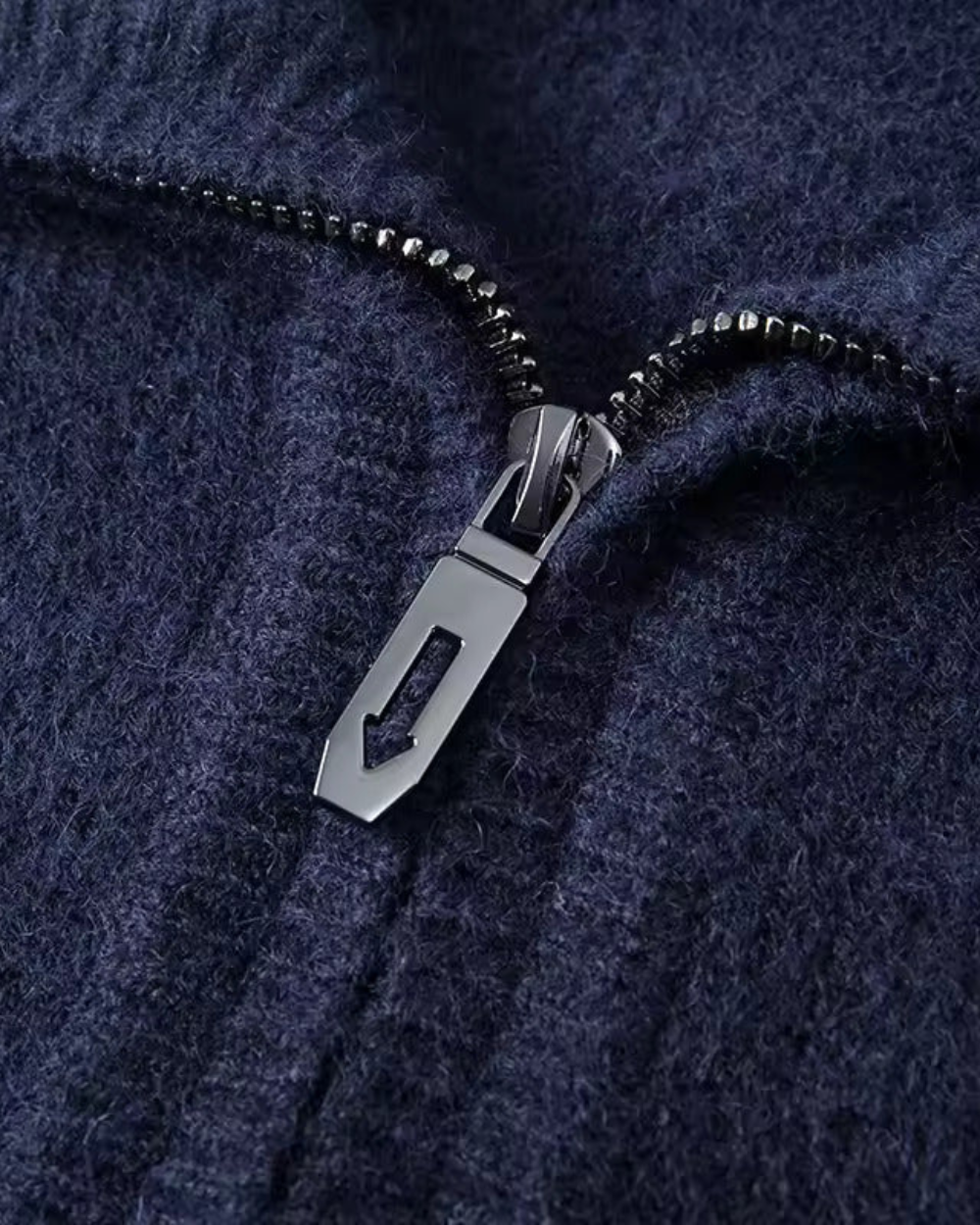 Maglione Gstaad in Cashmere con Zip a Quarto