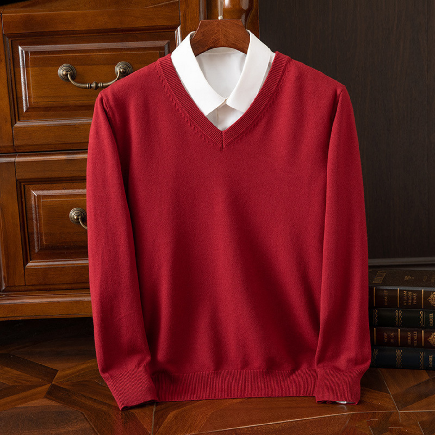 Maglione Chic con Scollatura a V