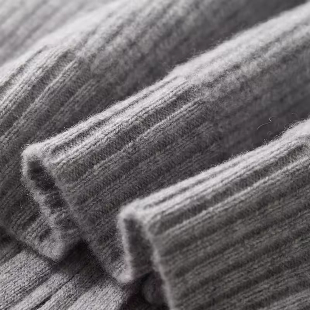 Gilet a Coste in Cashmere delle Seychelles