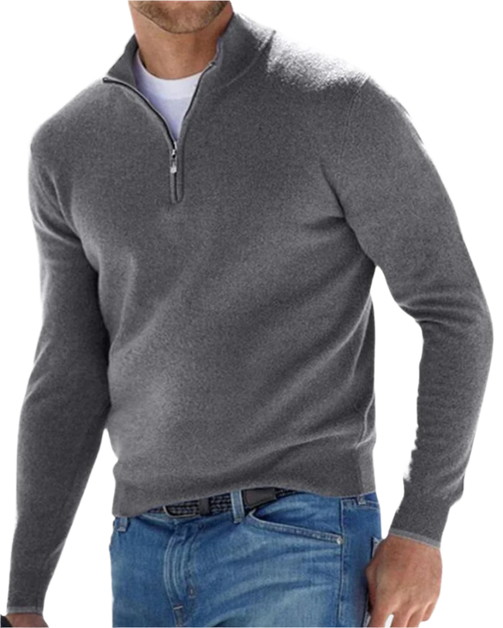 Maglione Elegante con Zip