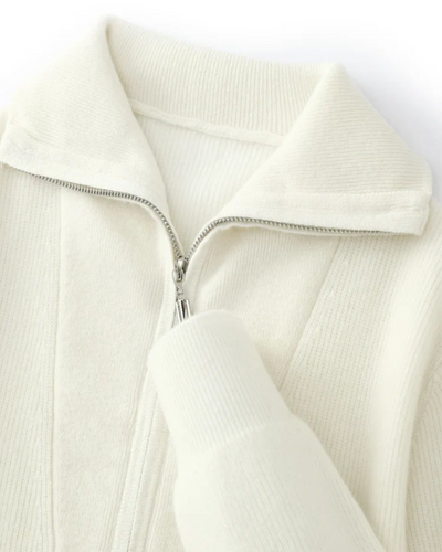 Maglione in Cashmere Portofino con Mezza Zip