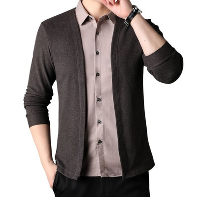 Camicia e cardigan 2-in-1