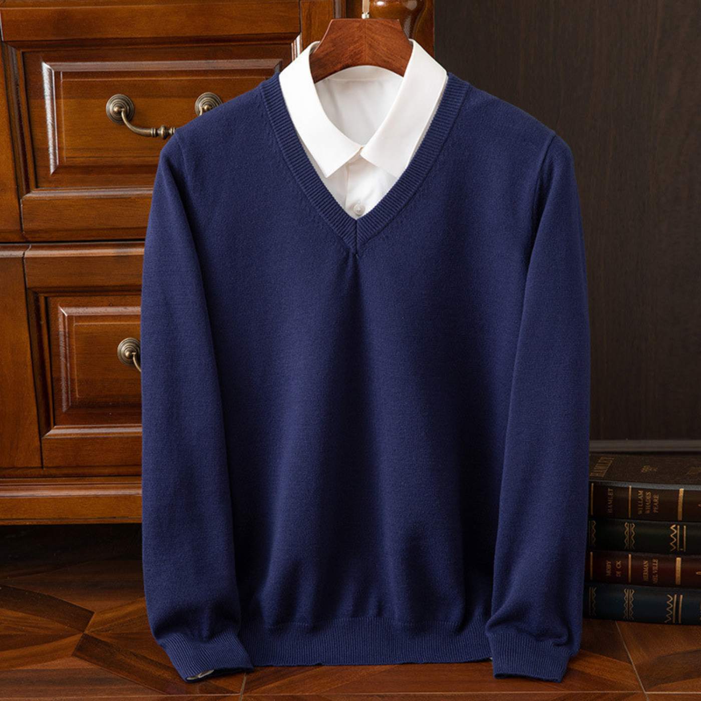 Maglione Chic con Scollatura a V