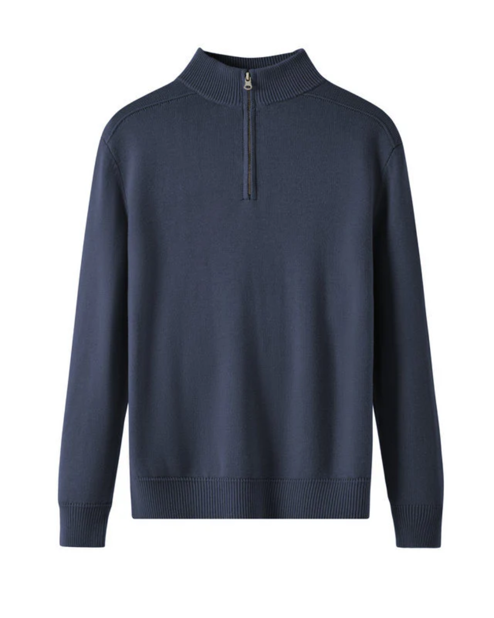 Maglione Zip in Lana Merino Capri