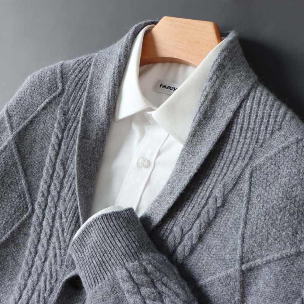 Cardigan in Lana Merino Savoca