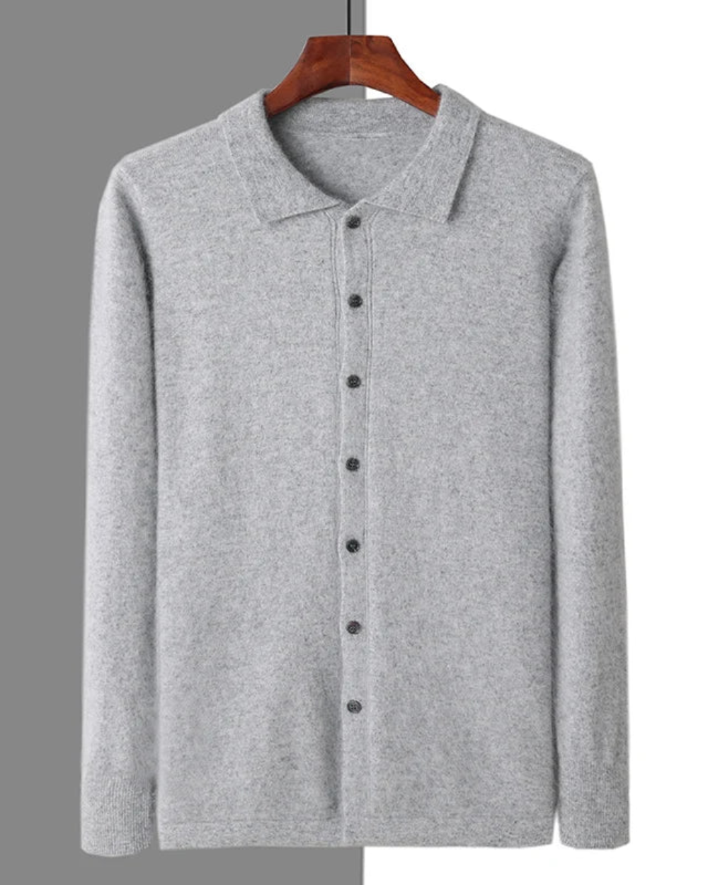 Cardigan con Bottoni in Cashmere Planeta