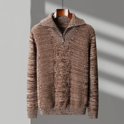 Maglione Zip in Lana Merino Taranto