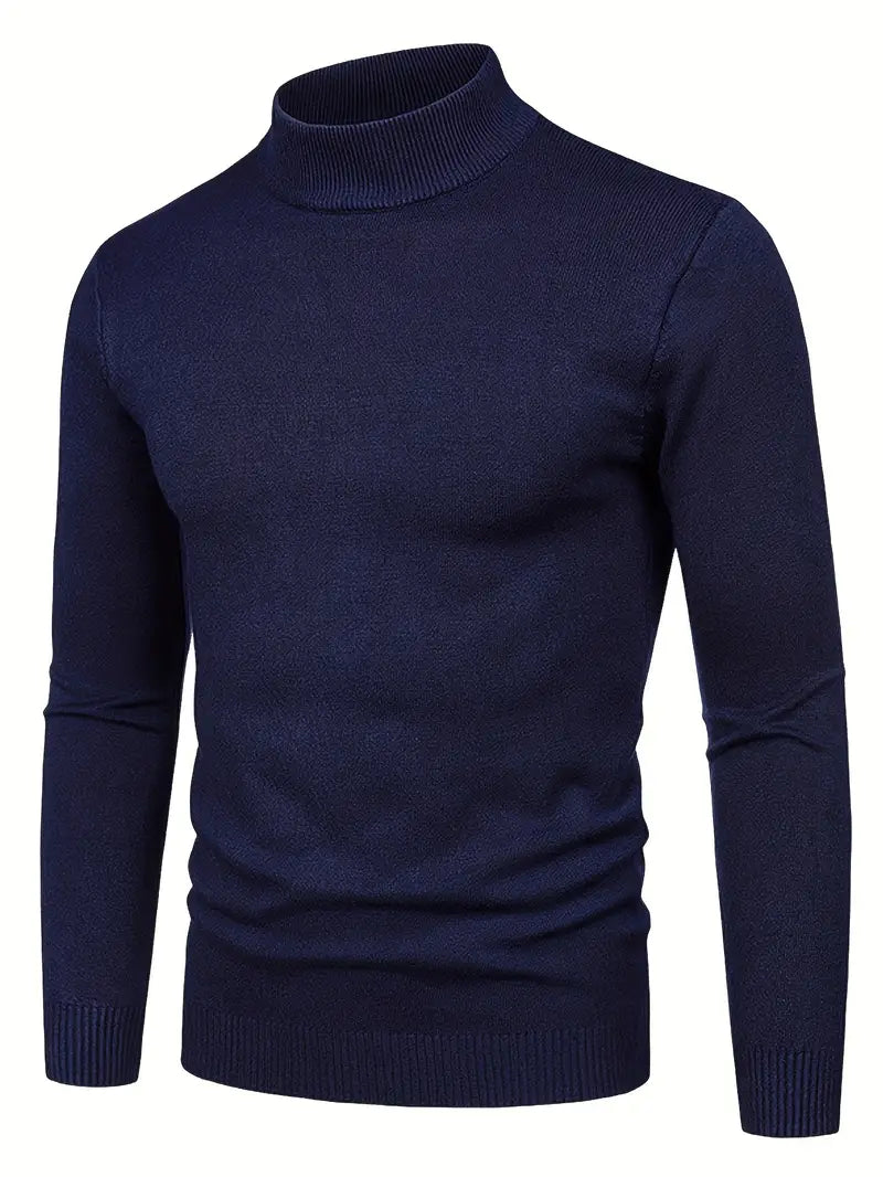 Maglione Elegante a Collo Alto
