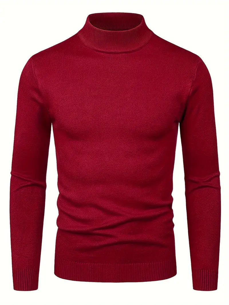 Maglione Elegante a Collo Alto