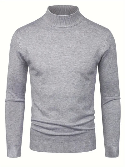 Maglione Elegante a Collo Alto