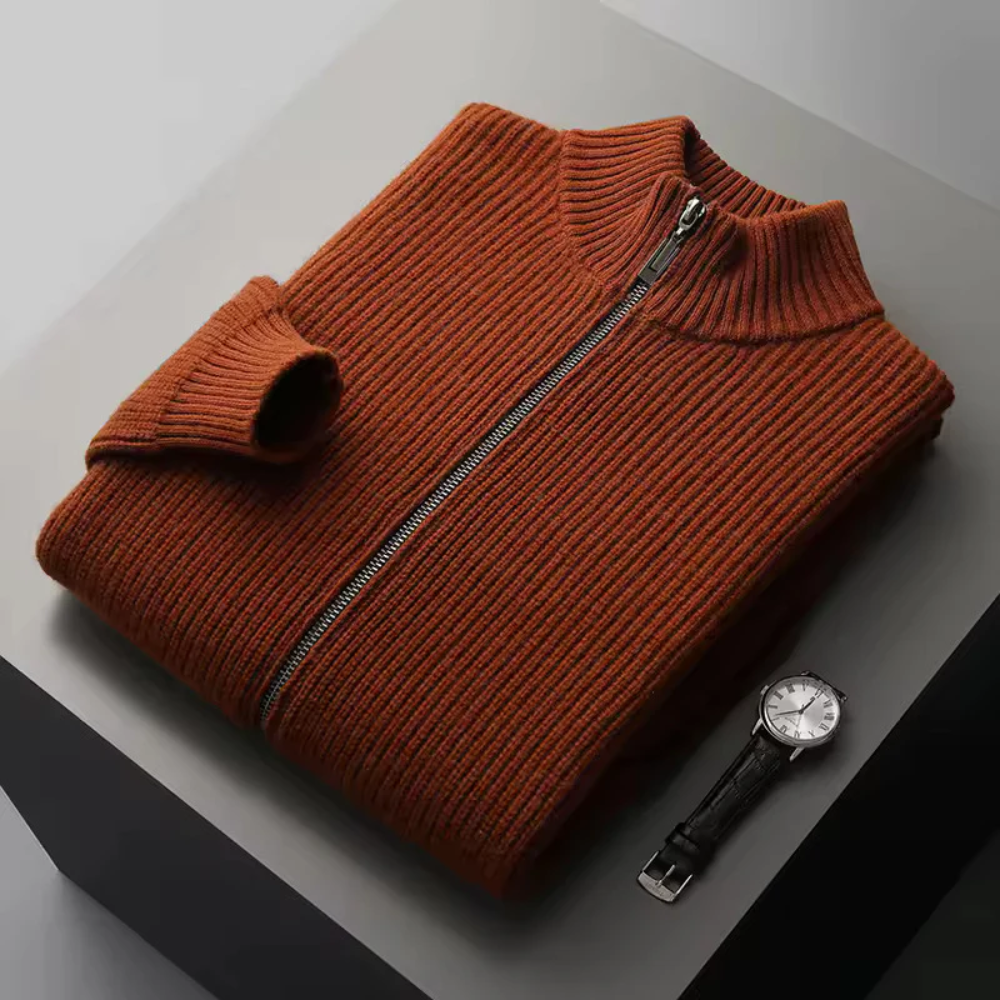 Gilet a Coste in Cashmere delle Seychelles