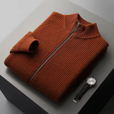 Gilet a Coste in Cashmere delle Seychelles