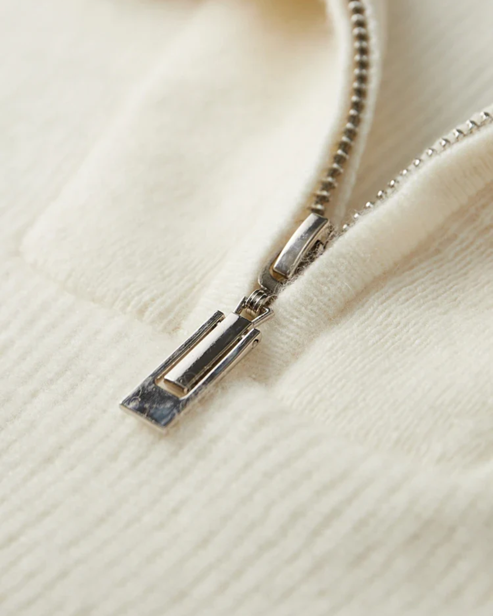 Maglione in Cashmere Portofino con Mezza Zip