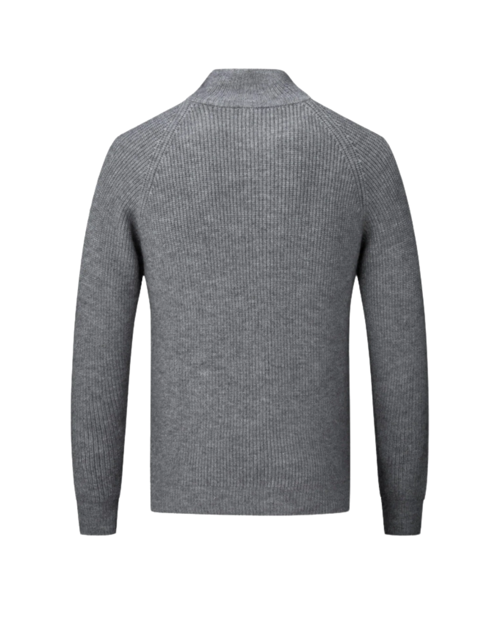 Cardigan con Zip in Merino Wool Quattro Stagioni
