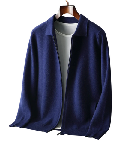 Cardigan in Cashmere Pluto