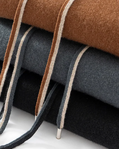 Felpa con Cappuccio in Cashmere Atlas