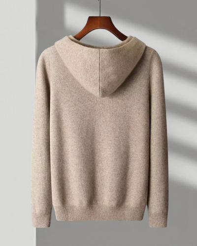 Felpa con Cappuccio in Lana Merino Nova