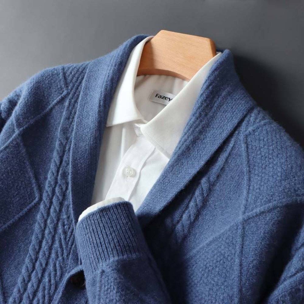 Cardigan in Lana Merino Savoca