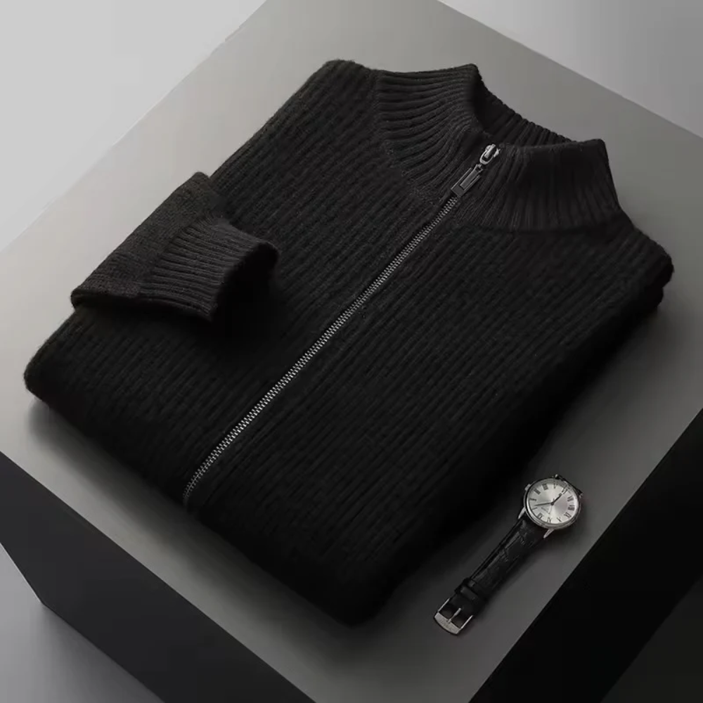 Gilet a Coste in Cashmere delle Seychelles