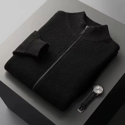 Gilet a Coste in Cashmere delle Seychelles