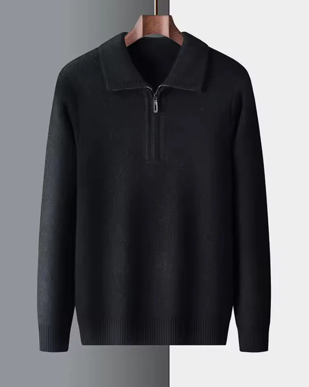 Maglione Gstaad in Cashmere con Zip a Quarto