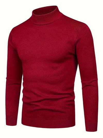 Maglione Elegante a Collo Alto